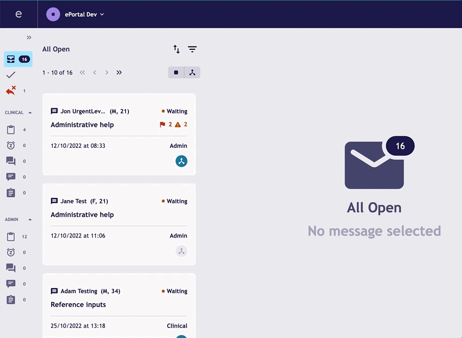 Navigation in the Smart Inbox